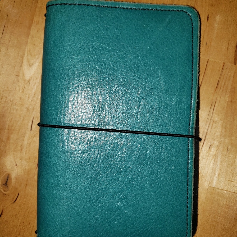 JT King personal size leather travelers notebook